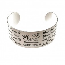 Brazalete Plata Personalizado Profe 2